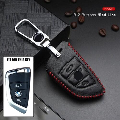 Car Smart Key Bag Case Keyring For Bmw E46 E90 E60 F10 F30 E39 E36 F20 E92 E87 E70 E30 Auto Keychain Leather Anti-dust Key Cover