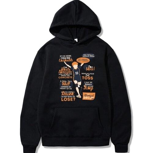 Haikyuu Hoodies Sweatshirt Kuroo Anime Bokuto Manga Shoyo Volleyball Streetwear Men Hip Hop Hoodie Pullover