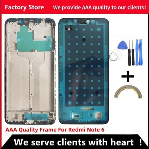 AAA Quality Middle Frame For Xiaomi Redmi Note 6 Middle Frame Housing Cover For XIAOMI Redmi Note 6 Frame