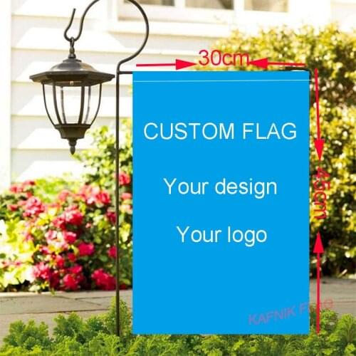 KAFNIK,Custom Garden Flags Banner 30*45CM Home Flag Outdoor Decorative Garden Flag without flagpole,free shipping