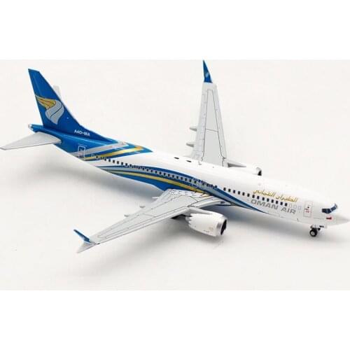 10CM 1:400 Scale B737-8MAX A4O-MA OMAN AIR Planes Model Airplane Airlines Alloy Aircraft Plane Collectible Model Collection Gift