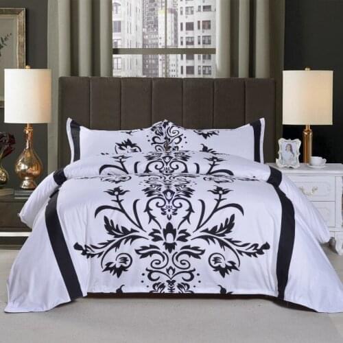3pcs Polyester Duvet Cover Set Includes Duvet Cover With Pillowcases Without Filler Queen 228x228cm 89.7"x89.7"