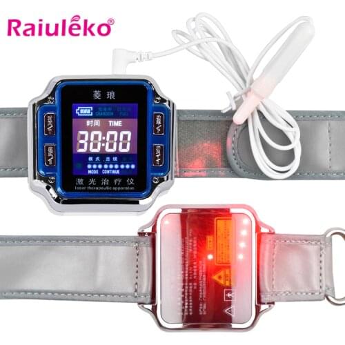 650nm Light Wave Laser Therapy Wrist for Diabetes Hypertension Purify Blood Treatment Watch Laser Sinusitis Laser Illuminator