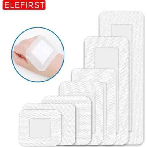 10pcs Sterile Dressing Waterproof Breathable Cushion Adhesive Plaster Wound Hemostasis Sticker First Aid Bandage Emergency Kit