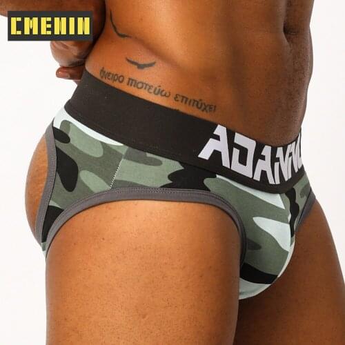 CMENIN Threadwork Modal Sexy Men Underwear Thongs Mens Jockstrap Ins Style Thongs and G Strings Low Waist Letter Innerwear AD142