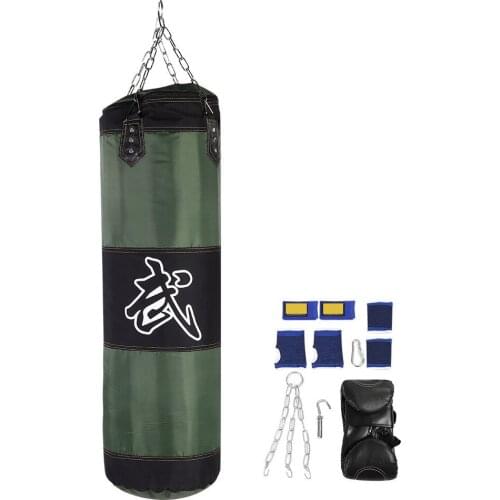 New Style High Quality Canva Durable Empty Training Boxing Hook Kick Sandbag Fight Karate Punch Punching Sand Bag Fit For Boxing
