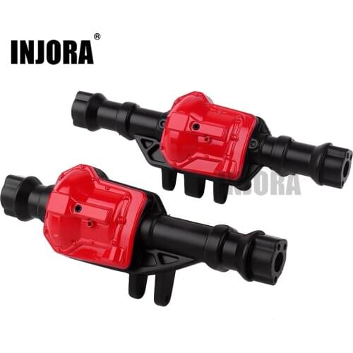 INJORA Front & Rear Alloy Metal Axle Shell Axle Housing 300g for 1/10 RC Crawler Traxxas TRX-4 & TRX4 Bronco Upgrade Parts