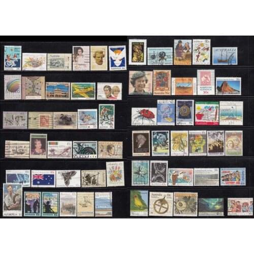Australia Mail Used Postage Stamps 100 PCS/lot ,All different with post mark for collection post stamp