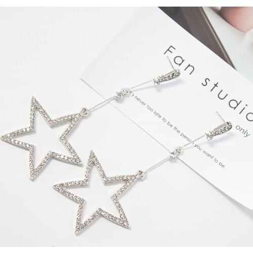 Earrings Jewelry Hot New Style Fashionable High-end Shining Stars Earrings Suitable for Ladies Wear/fashion Glass Beads Earrings