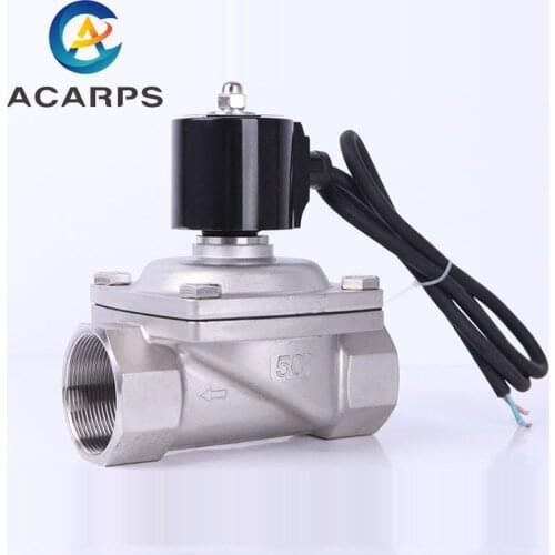 2" Stainless Steel Underwater Solenoid Valve Fountain Solenoid Valve Water Valve 220V 110V 24V 12V
