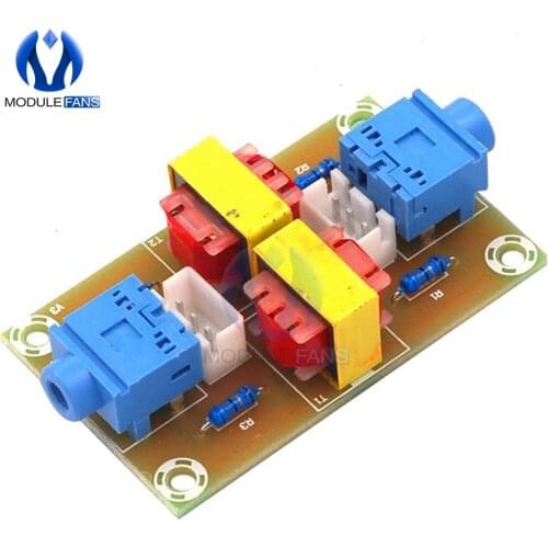 Stereo Audio Isolator Vehicle Common Ground Suppression Interference Noise Isolation Module Transformer Coupler