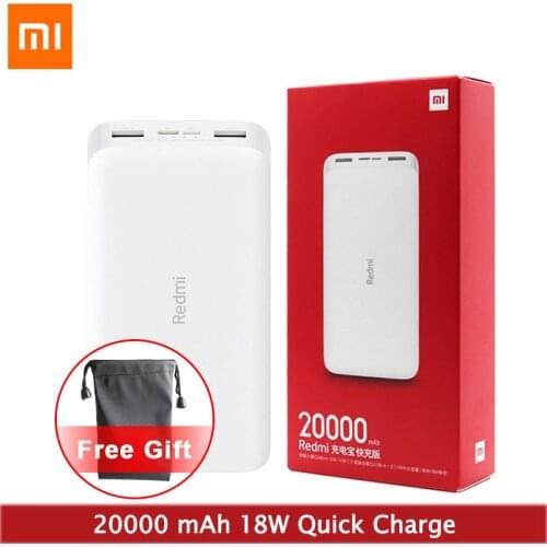 Newest Xiaomi Redmi Original Power Bank 20000mAh/10000mAh 18W Quick Charge Powerbank Fast Charging Portable Charger
