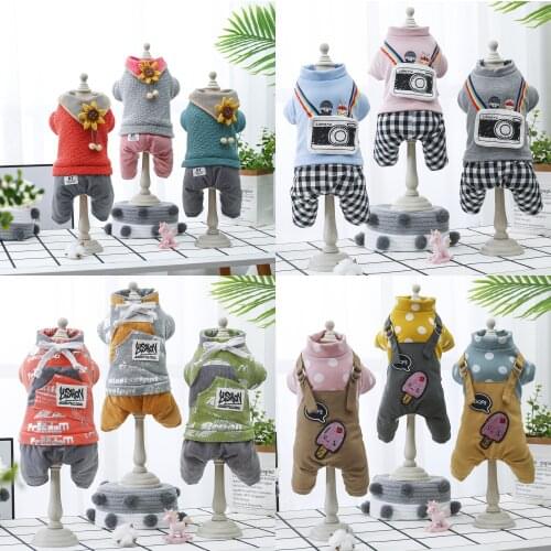 Winter New Pet Clothes Cat Dog Clothes For Small Dogs Fleece Keep Warm Dog Clothing Coat Jacket Sweater Pet Costume For Dogs