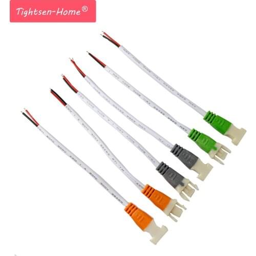 1Pairs 2P Male +Female LED Connector 15cm DC Power Connection Adapter Cable Pigtail Plug with Wire ( 3 color ) for led lighting