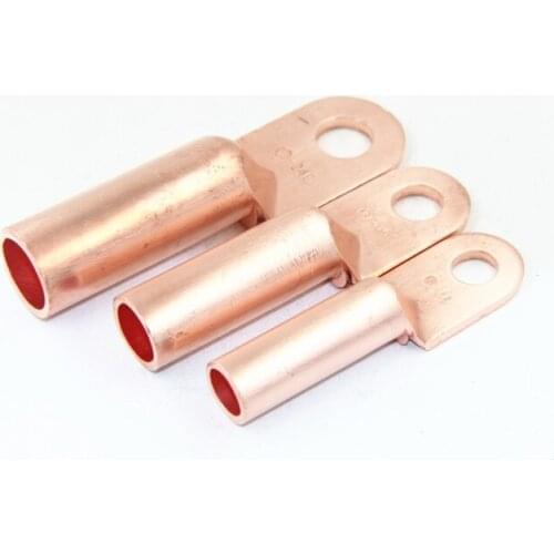 10pcs/lot Cable Connector Crimping Type Copper Terminals Copper Cable Terminal Tube DT-16 DT-25 DT-35 DT-50 DT-70 DT-95