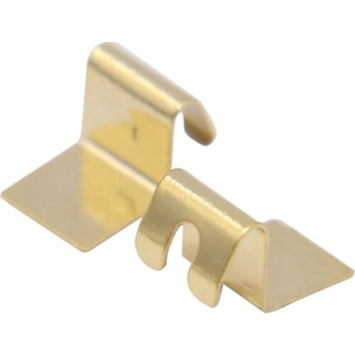 110 Stainless Steel with Gold Plate Positive CR1632 Enclosure Contact , Button Cell Battery Connector