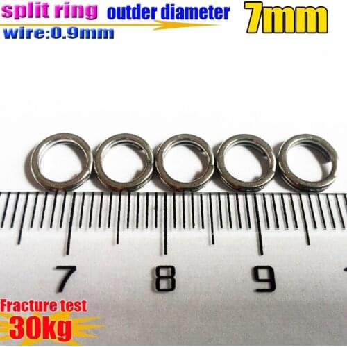 2019 new Fish lures tool rings flattening wire 0.9mm*od7mm Quantity 200pcs/lot 304 stainless steel