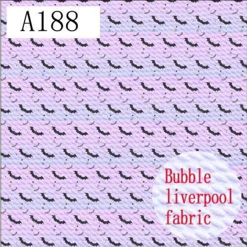 50cm*145cm 4 Way Stretch Spandex Knit Halloween Printed Bullet Texture Liverpool Fabric For Baby Head Wrap A188