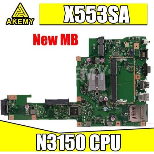 Akemy X553SA Motherboard N3150 4 cores For Asus A553S A553SA F553S F553SA X553S laptop Motherboard X553SA Mainboard
