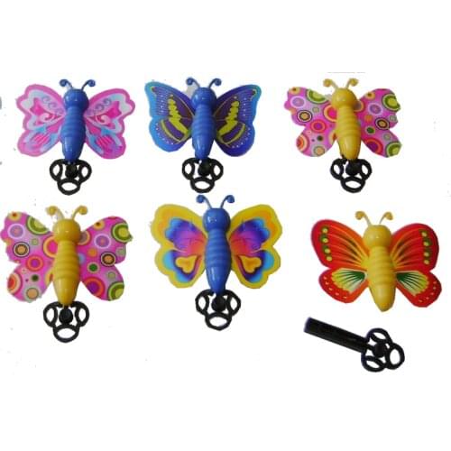 Free ship 12X FUN assorted colors spring up flying butterfly girls kids party favor gifts loot bag pinata stock fillers prizes