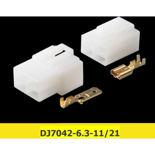 Free shipping 200sets DJ7042-6.3-11/21 4Pin 6.3mm AMP Car Electrical Wire Connectors for VW,BMW,Audi,Toyota,NISSAN
