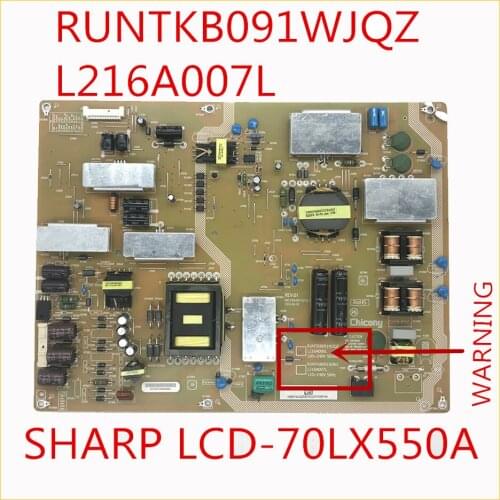 RUNTKB091WJQZ L216A007L Power Supply For Sharp LCD-70LX550A TV Plate Power Card Power Support Board RUNTK B091WJQZ