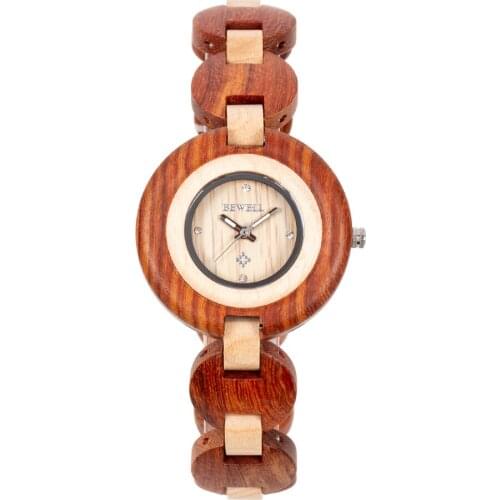 Bewell Wooden Watches Female Luxury Brand Ladies Bracelet Watches Womens Quartz Wristwatches relogio feminino Clock ZS-W010A