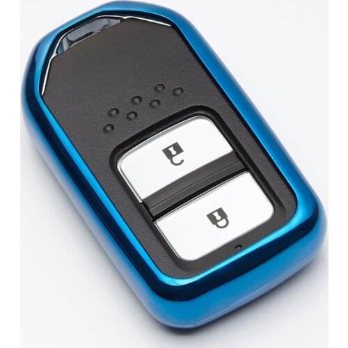 KUKAKEY TPU Car Key Case Cover For Honda Vezel city civic Jazz BRV BR-V HRV Protect Shell Car Styling For Honda 2Button