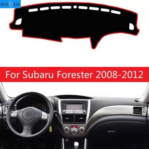 For Subaru Forester 2008-2012 Dashboard Cover Sun Shade Non-slip Dash Mat Pad Carpet Car Stickers Interior Accessories