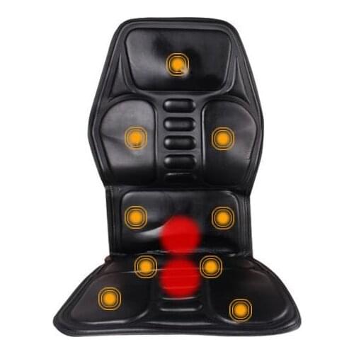Electric neck Massager Back massage Chair Cushion Seat machine 9 motor Vibrator Home Car Office Lumbar Waist Pain Relief Pad Mat