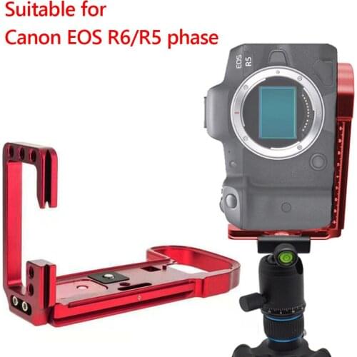 L Shaped Mounting Quick Release Plate for Canon EOS R5 R6 Camera Anti Scratch Vertical Hand Grip Holder Bracket Accessories