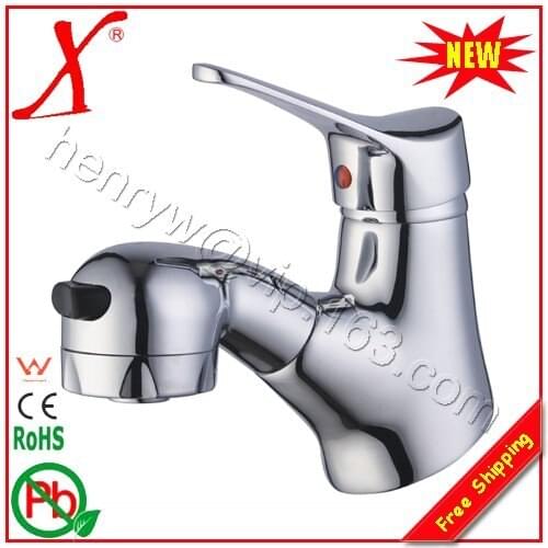 L15070 Pull Out Spray Kitchen Faucet Mixer Tap, Deck Mounted Chrome Finish