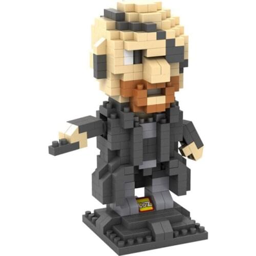 Loz Nick Fury Diamond Building Blocks Action Figure DIY Toy Children Educational Model The Hero SHIELD Figure 9450