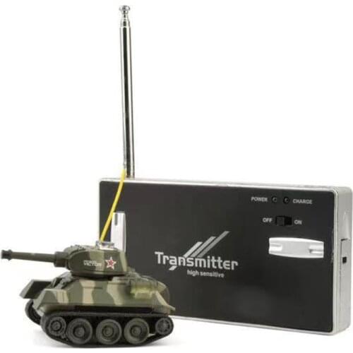 1:72 4CH Mini RC Tank Car Model Electronic Radio Controlled Toy Military Battle Simulation Tiger Tank Gifts Toys for children