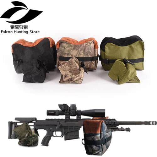 Hunting Accessories Front&Rear Support Bag Hunting Rifle Sandbag Sniper Target Stand Black/Army Green Colors 600D Oxford
