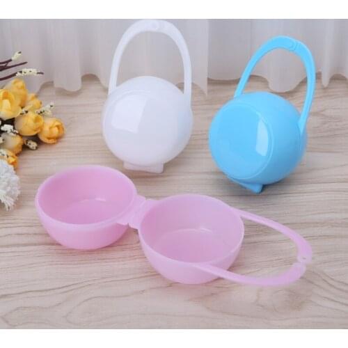 Portable Unisex Baby Boy Girl Infant Pacifier Nipple Cradle Case Holder Box F3ME