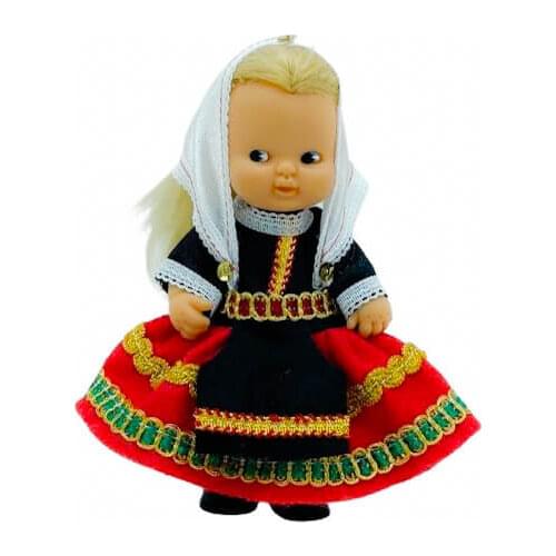 Toledo lagarteran dress and accessories for famous doll belly not included. Made in Spain gift