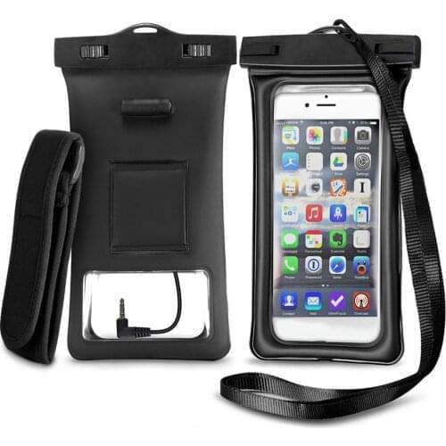 Floatable Waterproof Phone Case Swimming Phone Pouch Dry Bag with Armband And Audio Jack for IPhoneX8 Plus8 7Plus