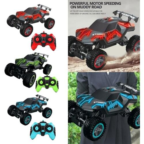 4WD RC Crawler 2.4Ghz 5 Modes Light Mist Exhaust Monster Truck for Boys