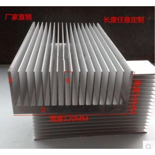 Free Ship Radiator 120*50*100mm Heatsink for LED width 120,high 50,length 100 any custom order processing aluminum radiator