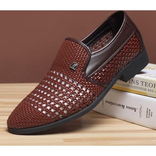 Summer Shoes Men Sandals Genuine Leather Business Casual Shoes Man Quality Design Outdoor Beach Sandals Roman Water Sneakers