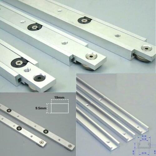 Aluminium Alloy T-tracks Slot Miter Track And Miter Bar Slider Table Saw Miter Gauge Rod Woodworking Tools DIY 300mm 400mm 500mm