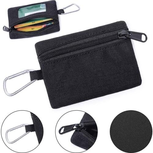 Tactical EDC Pouch Military Key Earphone Holder Men Coin Wallet Purses Coin Pocket Zipper Waist Belt Bag for Outdoor Hunting