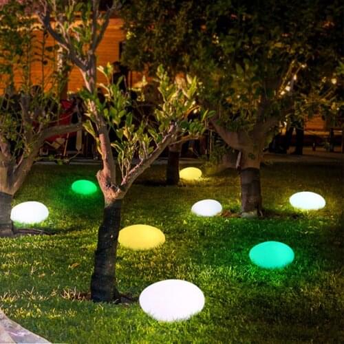 BEIAIDI Outdoor Solar Powered Garden Glowing Stone Light Waterproof Villa Hotel Pathway Patio Landscape Solar Atmosphere Lamp