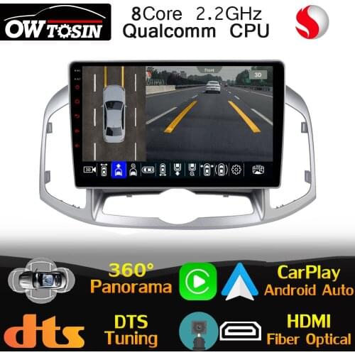 Qualcomm 8Core Android For Chevrolet Captiva 2011-2017 Car Multimedia Radio GPS Optical HDMI HIFI DSP WiFi 360 Camera 4G LTE DTS