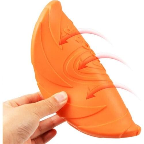 Funny Silicone Flying Saucer Dog Cat Toy Dog Game Soft Pet Flying Discs Resistant Chew Puppy Training Interactive Dog Supplies