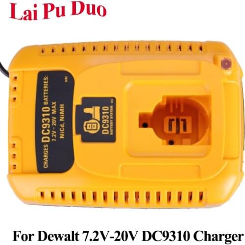 For Dewalt DC9310 7.2V - 20V NI-MH NI-CD Battery Charger For DW9116 DE9130 DE9310 Electric Drill Tool Accessory