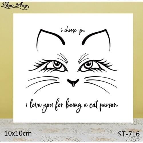 ZhuoAng Noble Puppet cat Clear Stamps/Seals For DIY Scrapbooking/Card Making/Album Decorative Silicon Stamp Crafts