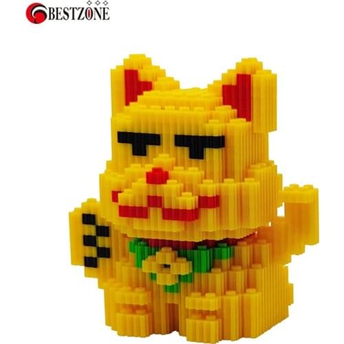 1Pcs Series 300+ Figure DIY Mini Diamond Blocks Small Building Toys Cartoon Animal Model With Packing Box For Kids Children Gift