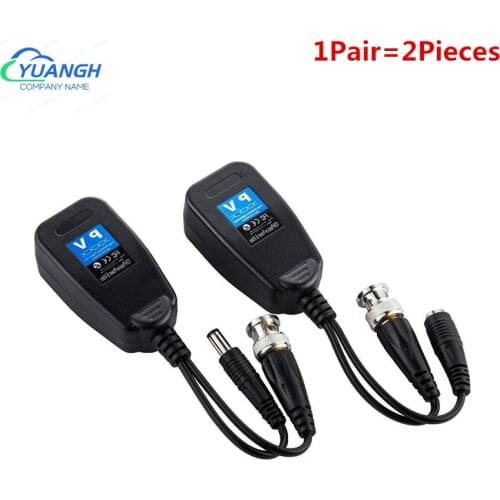 10 Pairs 1CH Passive Balun RJ45 CCTV Video Balun Coax BNC Video Power Transceiver to CAT5e/6 RJ45 Connector twisted pair